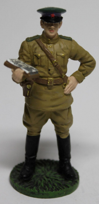 Оловянный солдатик &quot;Офицер в летней форме погран. войска, 1943-1945 гг.&quot;